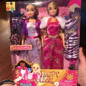 Happy Holidays Doll Set